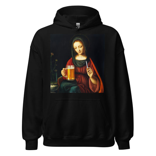 Bernardino Luini - The Madonna of the Carnation Hoodie AF0025