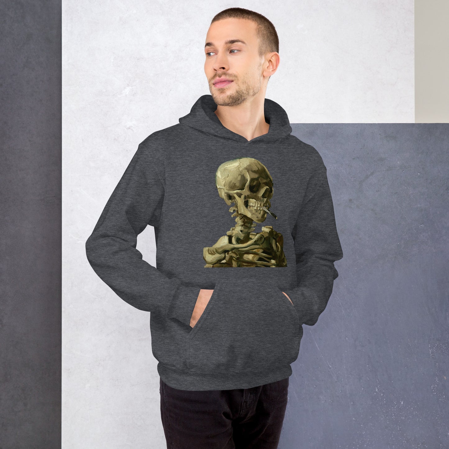 Vincent van Gogh - Head Of A Skeleton With A Burning Cigarette Hoodie AF0018