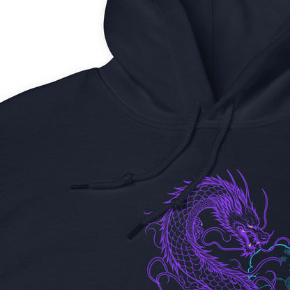 Dragon Print Oversize Pullover Hoodie WNK0001