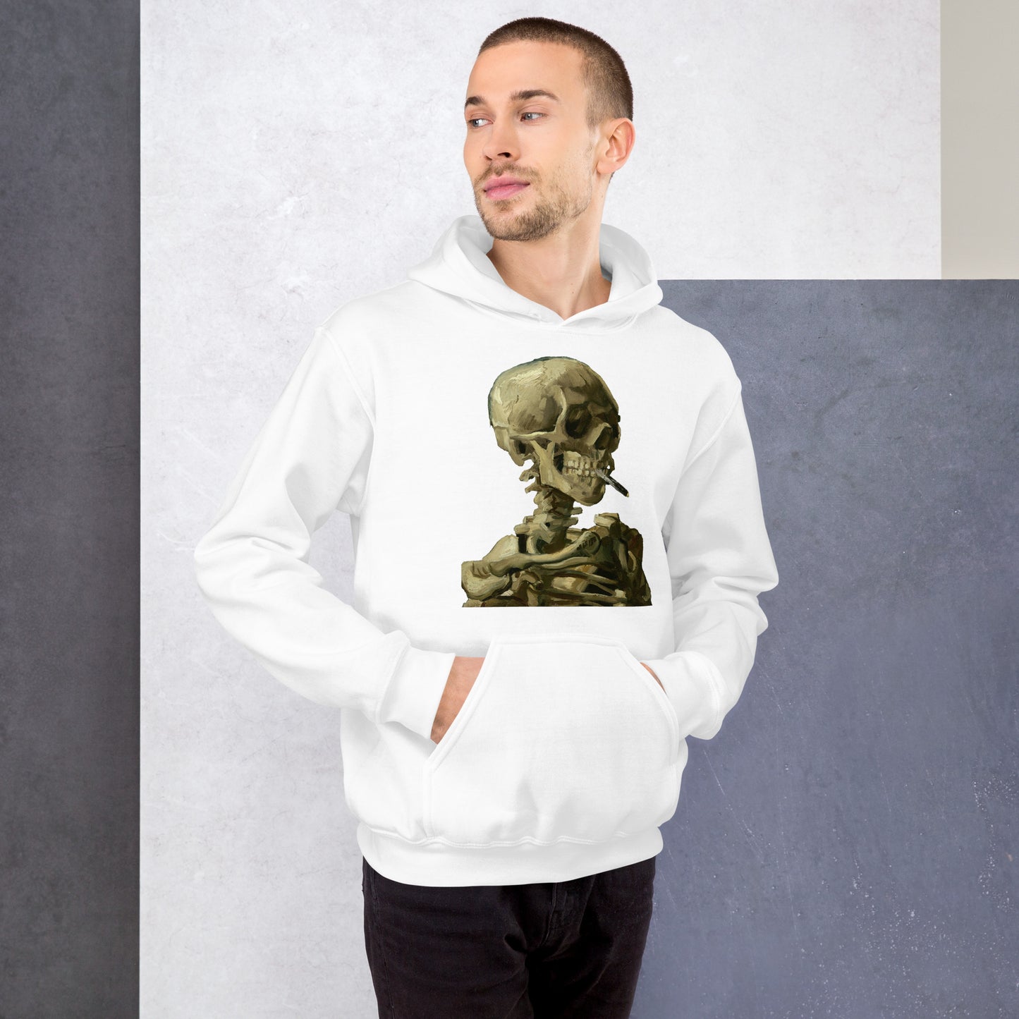 Vincent van Gogh - Head Of A Skeleton With A Burning Cigarette Hoodie AF0018