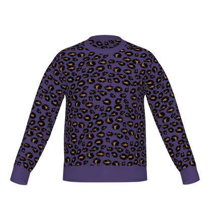 Classic Fit Leopard Pattern Knit Sweater WNK0006