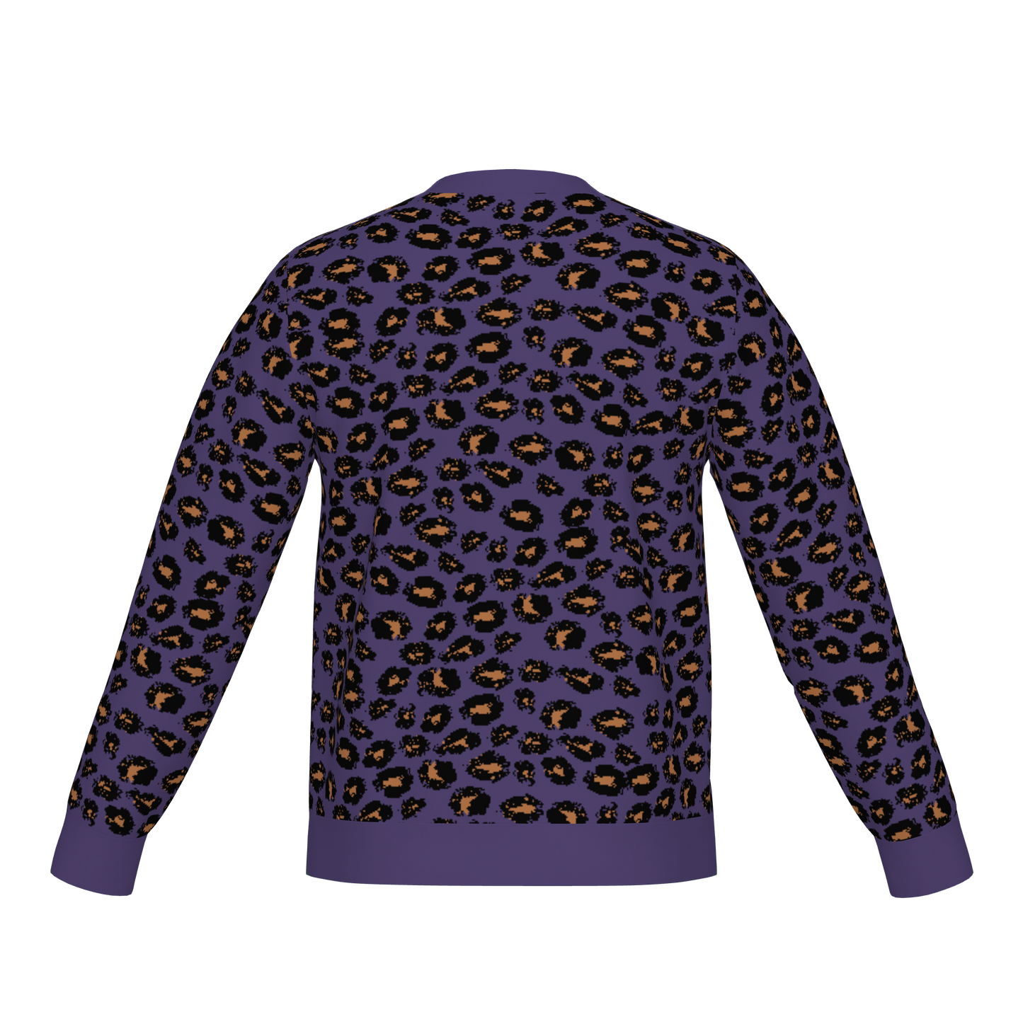 Classic Fit Leopard Pattern Knit Sweater WNK0006