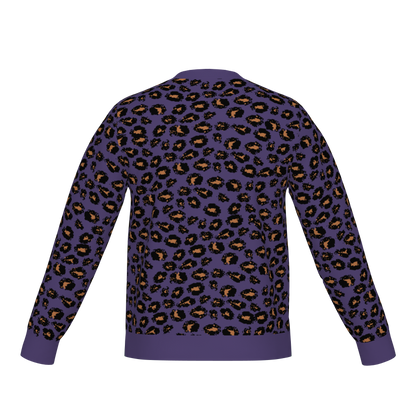 Classic Fit Leopard Pattern Knit Sweater WNK0006