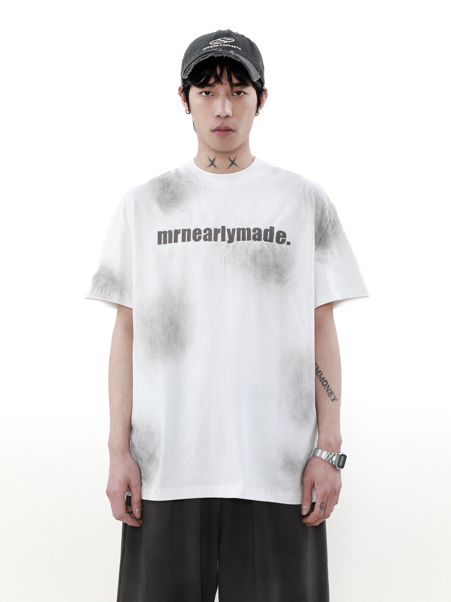 Dirty Dye Design Short Sleeve T-Shirt WN4943