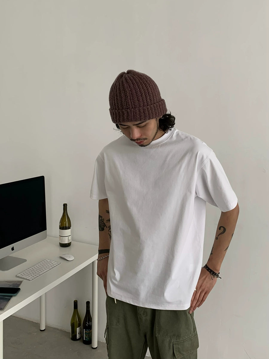Basic Design Short Sleeve T-Shirt WN4797