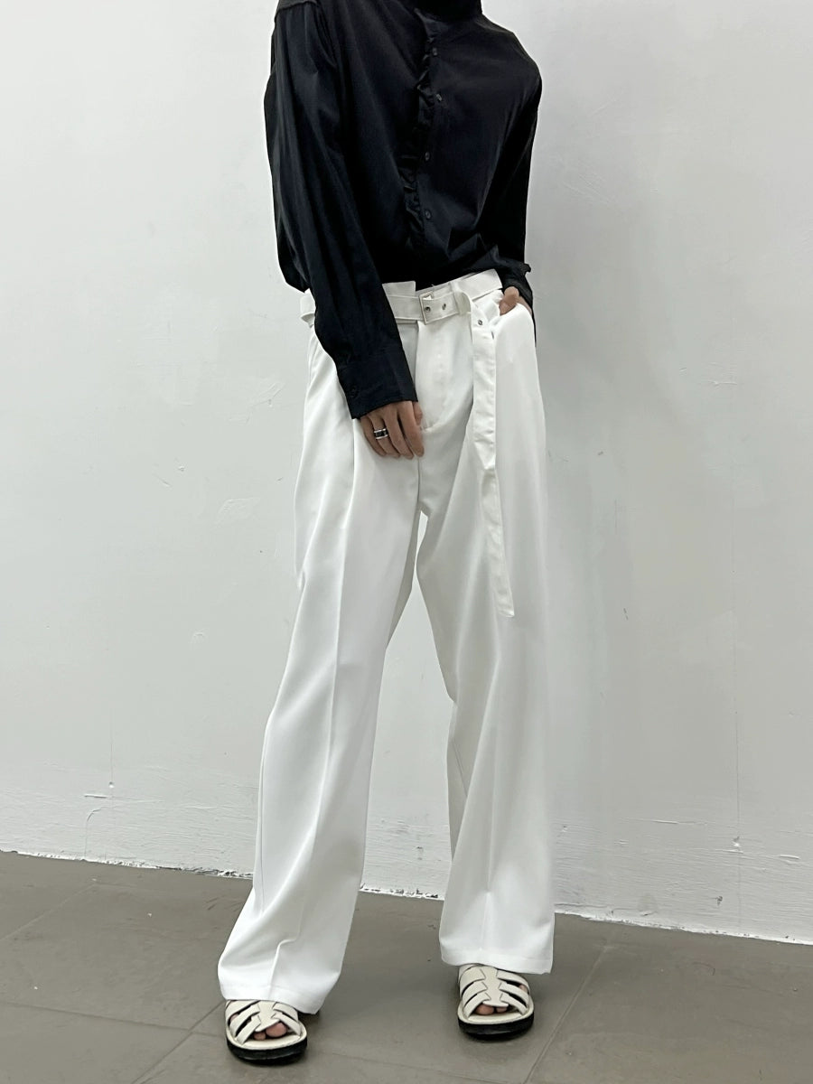 High Waist Belted Trousers WN5047