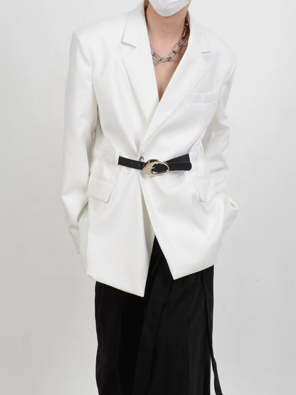 Oversize Belted Tailored Jacket WN5105