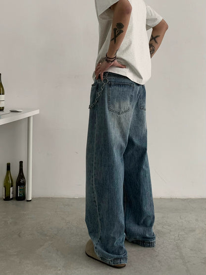 Baggy Wide Leg Denim Jeans WN4765