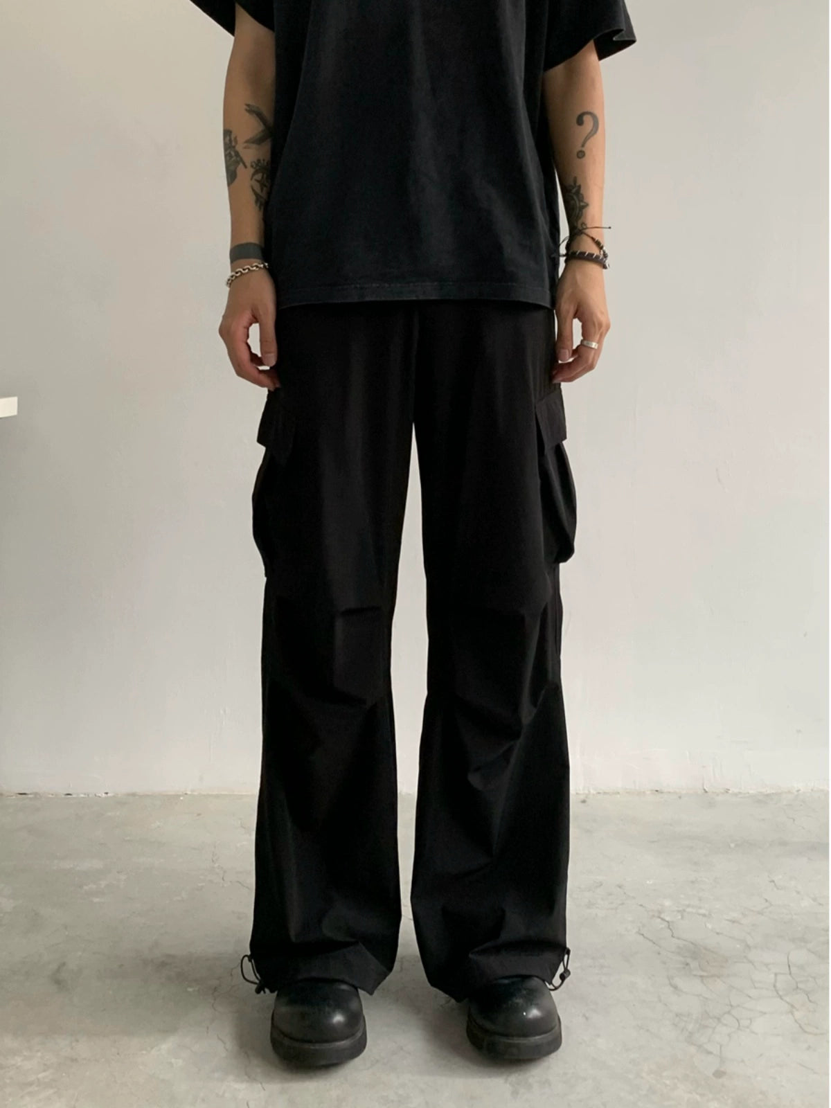 Wide-leg Straight Workwear Pants WN4735