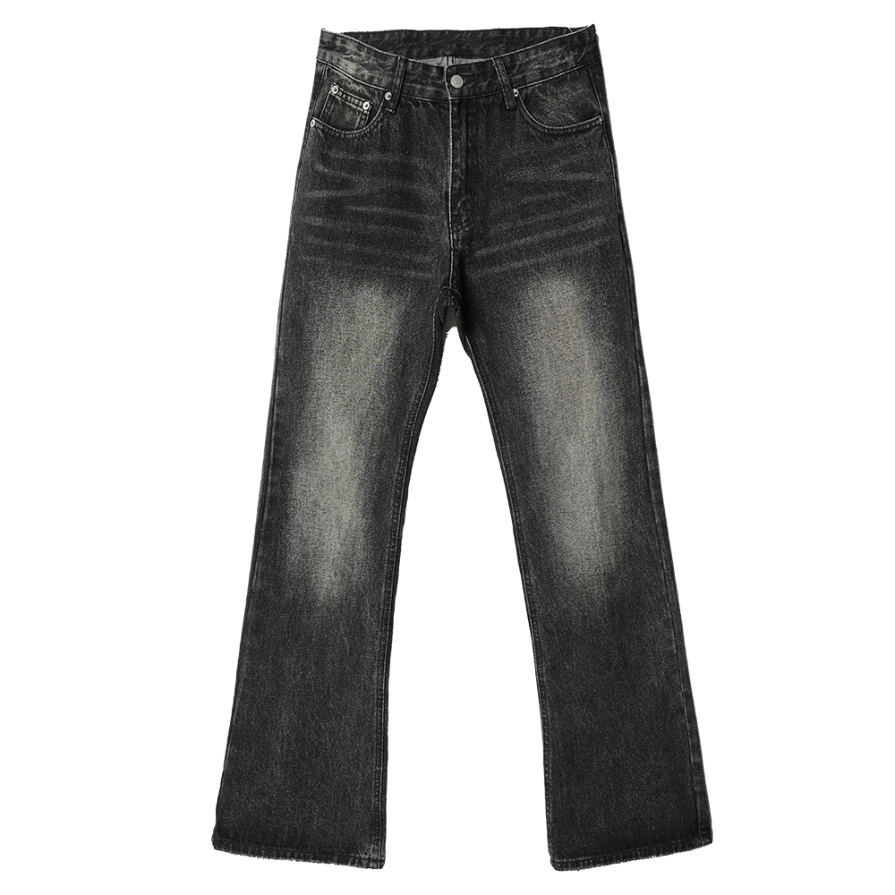 Straight Wash Denim Jeans WN4627