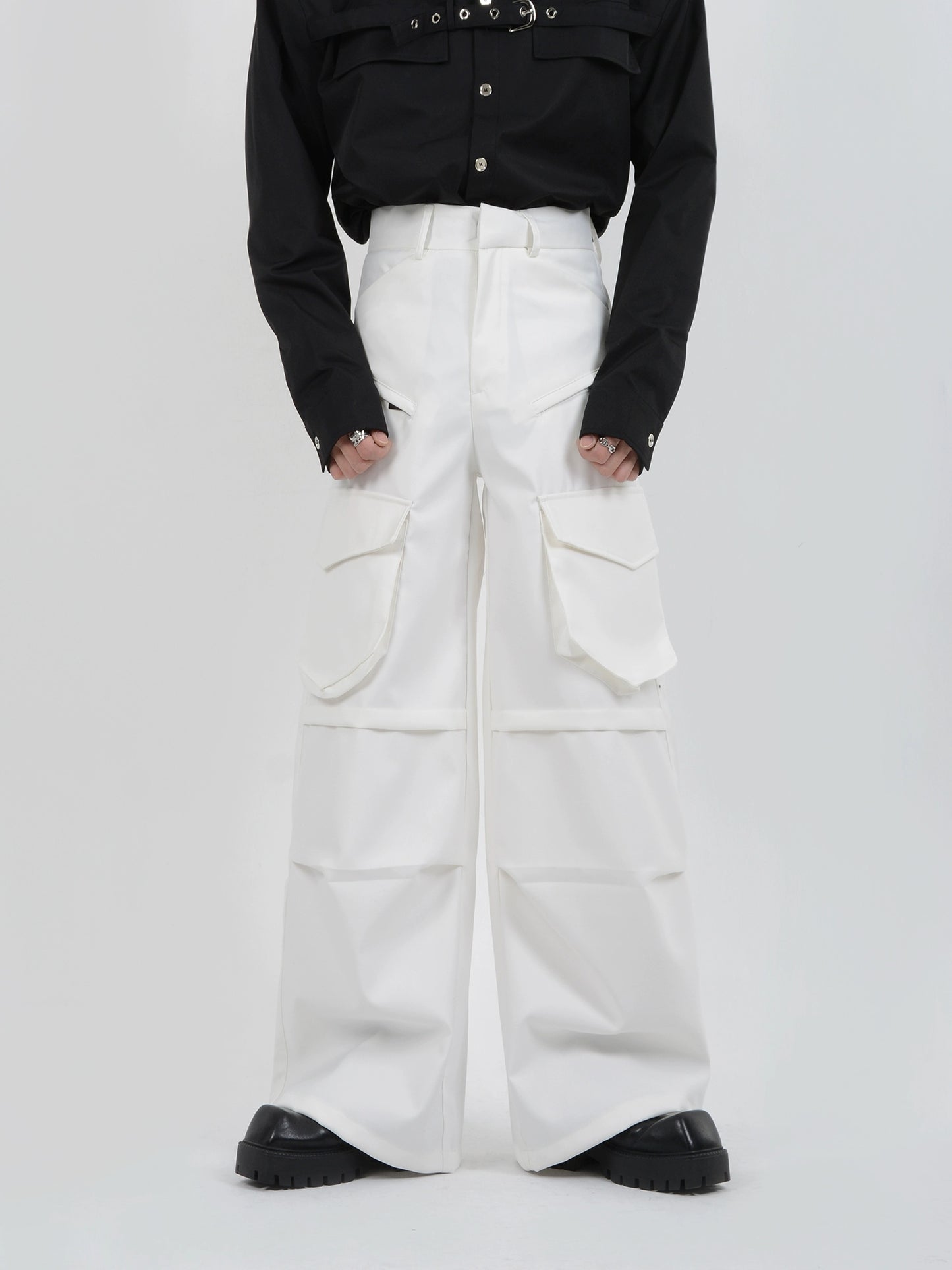 Large Pocket Straight Workwear Pants WN5108