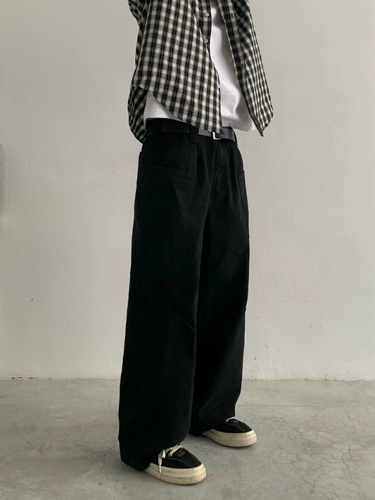 Wide-leg Straight Long Pants WN4763