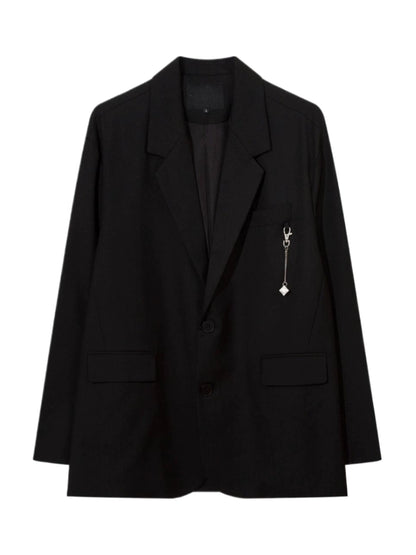 Chain Pendant Design Tailored Jacket WN4652