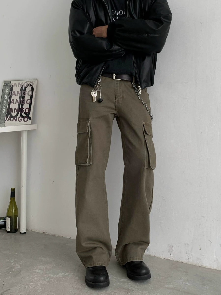 Straight Workwear Casual Pants WN4749