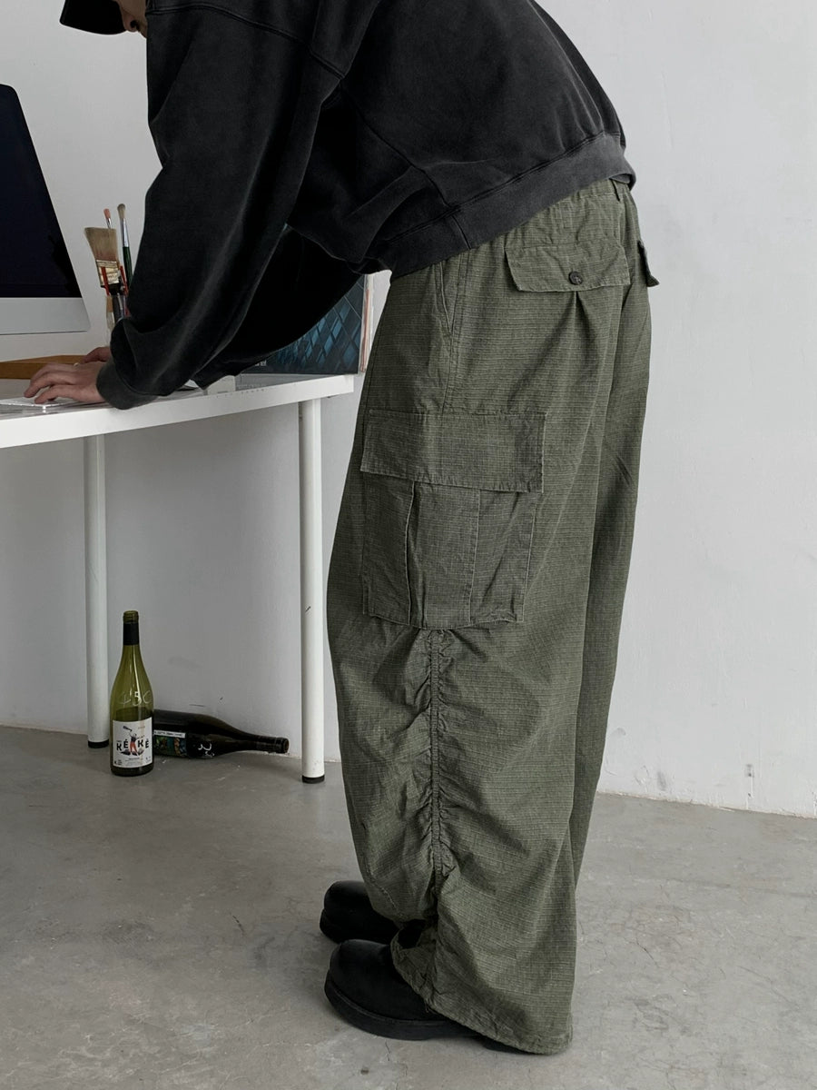 Washed Loose Cargo Pants WN4791